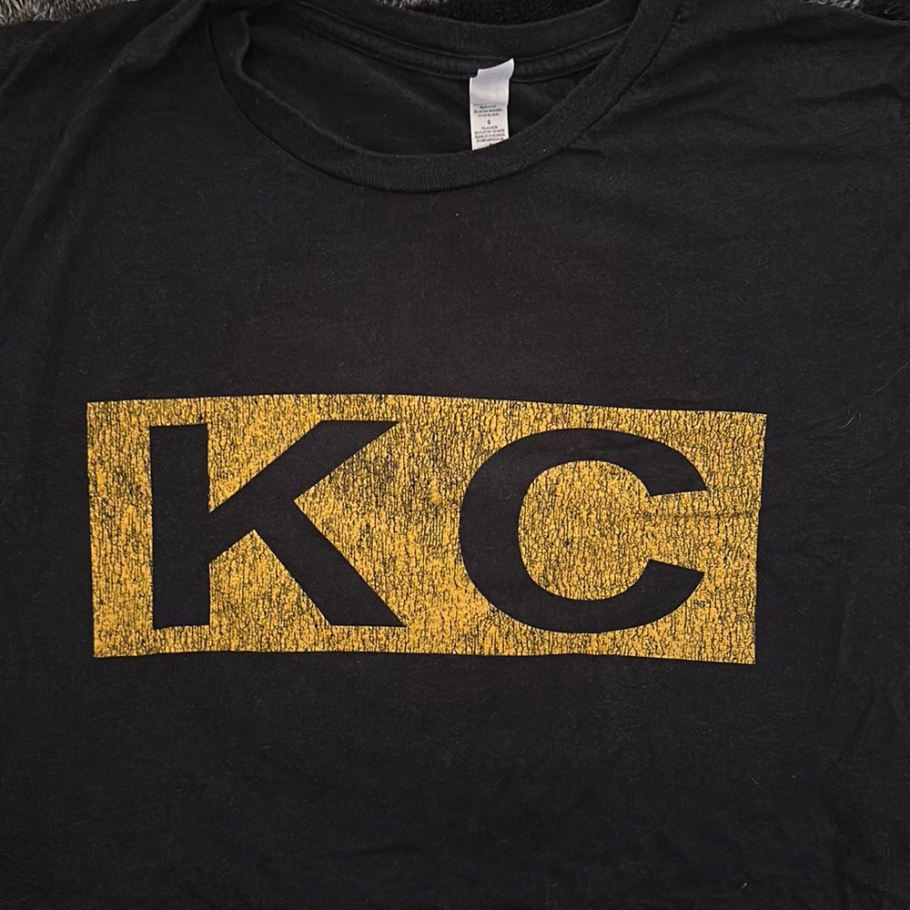 Charlie Hustle KC tee Black Kansas City shirt size large
